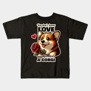 Corgi Valentine's day Kids T-Shirt